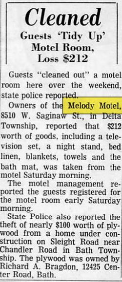 Melody Motel - Apr 1966 Theft (newer photo)